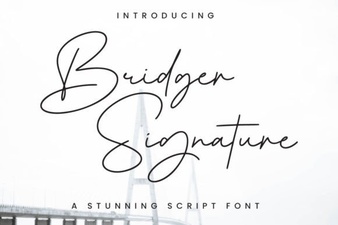 Bridger Signature Font: Design & Creative Applications