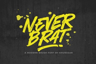 Never Brat Font: a Bold, Creative Design Resource