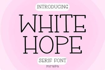 Design Your Project with White Hope Font